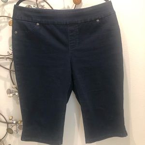 Denim Chico’s long short/short Capri